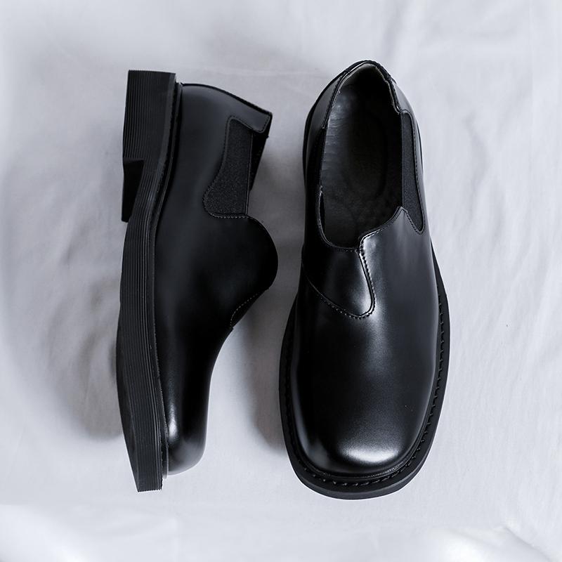 Fashion Men Light Leather Casual Shoes Outdoor Walking Shoes Comfort Soft Social Business Shoes British Style Male Luxury Derby Footwear