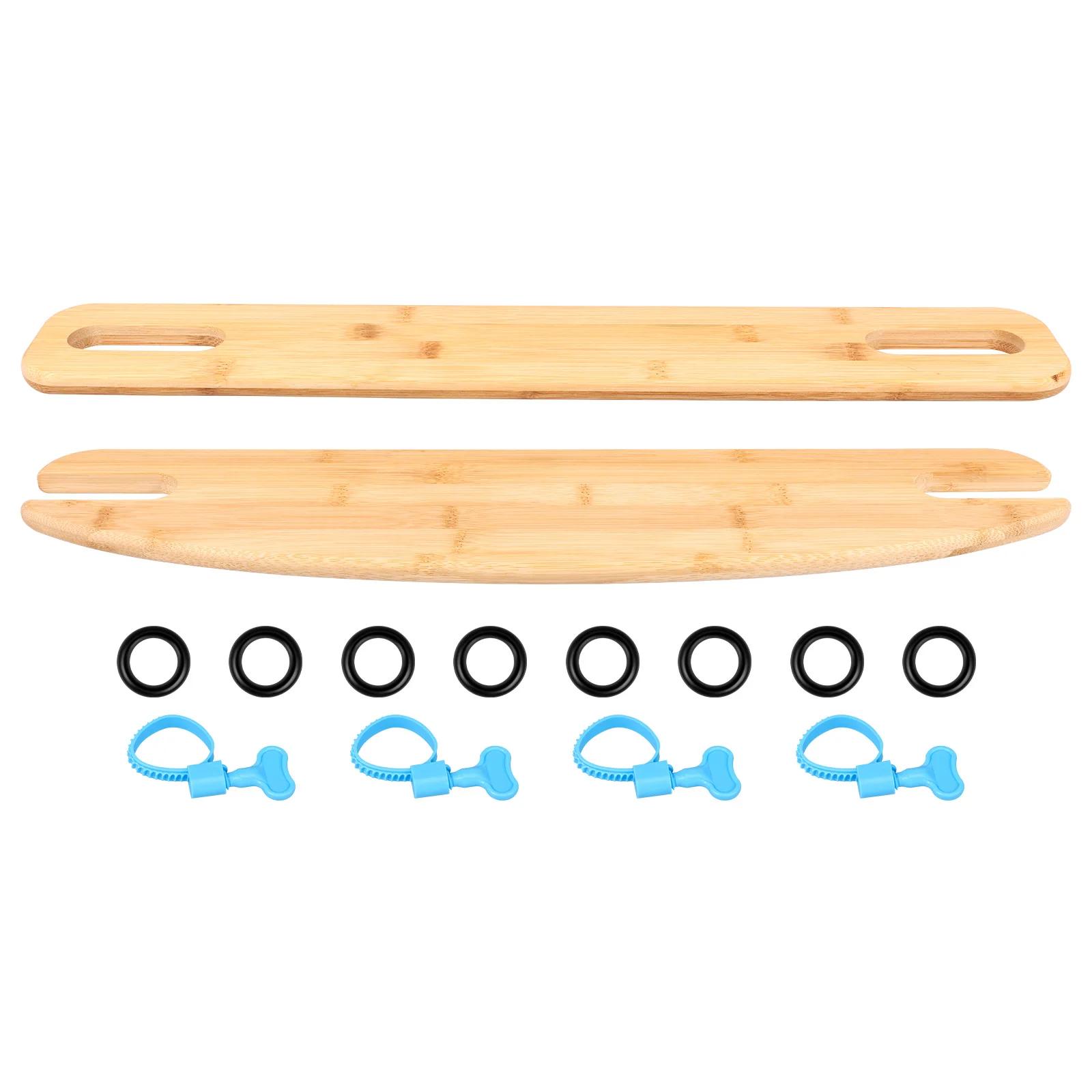 

2 шт. Бамбуковая подставка для ног на стульчик для кормления, легкая установка, регулируемая высота, педаль для детского стульчика для дома, ресторана, dining