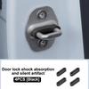 4PCS Universal Car Door Shock Absorber Soundproof Deadener Anti-Vibration Buffer Pad Cushion Vehicle Door Shock Absorber Buckle