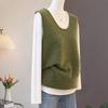 Women's Solid Merino Wool Knit Vest