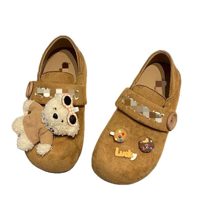 Autumn new Birkenstocks wear soft-soled bag head cartoon two shoes retro flat all-inclusive casual slippers