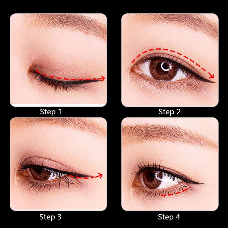 Cool Black Eyeliner Pen Waterproof Smudge-proof Long Lasting Quick Drying Liquid Eyeliner