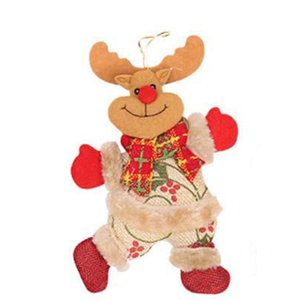 

Snowman Hanging Santa Claus Elk Christmas Tree Decoration Christmas Pendant Toy Doll Ornaments Elk