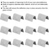 Wind Deflector Clips,12Pcs Car Wind Rain Deflector Channel Stainless Steel Fixing Retaining Clips Fit for G3