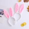Samcos Rabbit Ear Headbands, Set of 2, Cute Fluffy Bunny Ears, Animal Headbands for Cosplay, Costumes, Halloween, and Parties, White for Adults and