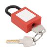 25mm Lockout Tagout Lock Nylon Shackle Safety Padlock with Keys for Industrial Equipment