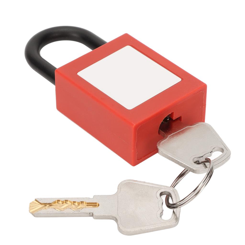 25mm Lockout Tagout Lock Nylon Shackle Safety Padlock with Keys for Industrial Equipment
