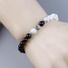 Black and White Turquoise Tai Chi Yin Yang Beaded Bracelet