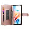Leather Case For Oppo F31 5G/A6 Pro 5G/A6 Pro 4G Zipper Pocket Wallet Phone Cover with Straps