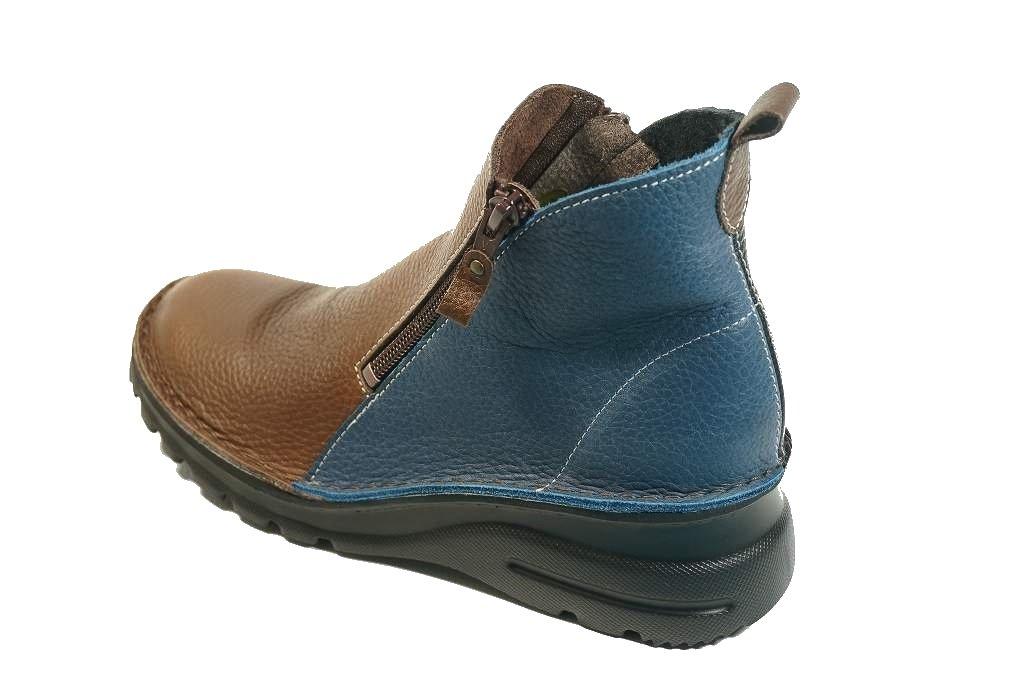 Japanische kurze echte doppelte leicht zu gehen schmerzlos Schuhe [Yuko Matsumoto] Stiefel, Leder, Reißverschluss, in, (23cm, mehrfarbig)