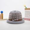 Thickened Knitted Woolen Hat Cold-proof Ear Protection Hat Fashion Dome Bow Bucket Cap  Winter