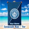 Beach Towel Custom Name Text, Quick Dry Large Towel For Beach HomeManchester City