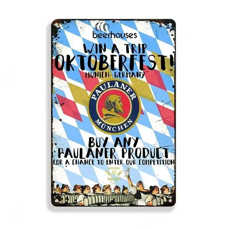 Vintage Beer Brand Metal Tin Sign Man Cave Bar Club Industrial Decor Metal Signs Plaque Garage Retro Metal Plate Wall Decor