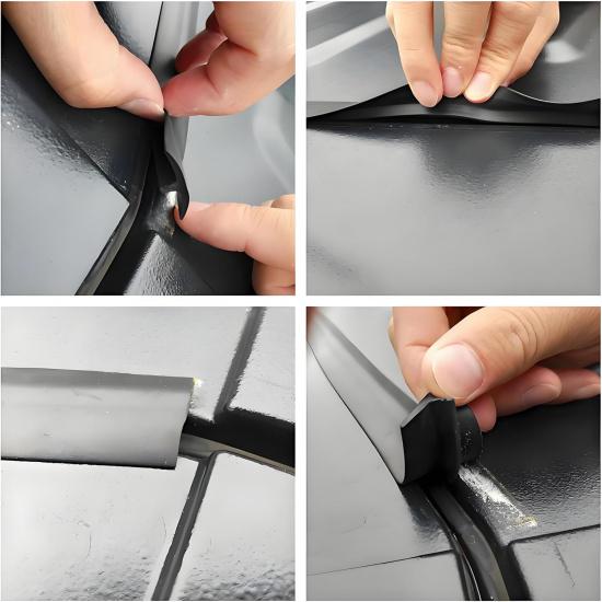 Hard Top Roof Rubber Seal, Freedom Panel Seal Kit For 2007-2025 Jeep Wrangler JK JKU JL JLU & Gladiator JT, Waterproof Dustproof, Noise Reduction,