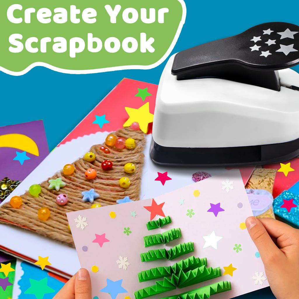 Paper cutter for crafts Hole Punch Puncher Punches Tool 50mm 2 inch 7 Star Paper Shapes Hole for card making custom scrapbooking