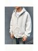 New Style Men's Heather Gray Hooded Sweatshirt with Backpack, Loose Fit, Perfect for Elementary Students.