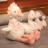 White Goose Plush Toy Set With Dress Up Costumes For Children And Kids