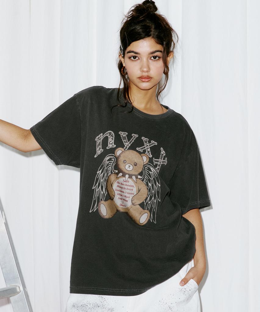 NYXX Angel Bear Tee Charcoal