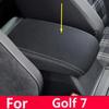 For VW Golf 7  2012 2013 2014 2015 2016 2017 2018  Zied Microfibre Leather Center Armrest Protect Cover Car Interior