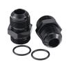 2Pcs 6/8/10AN Male To 6/8/10AN ORB Male Flare Fitting Adapter with O-Ring Straight Aluminum Hex Connector for Auto Fuel Oil Line