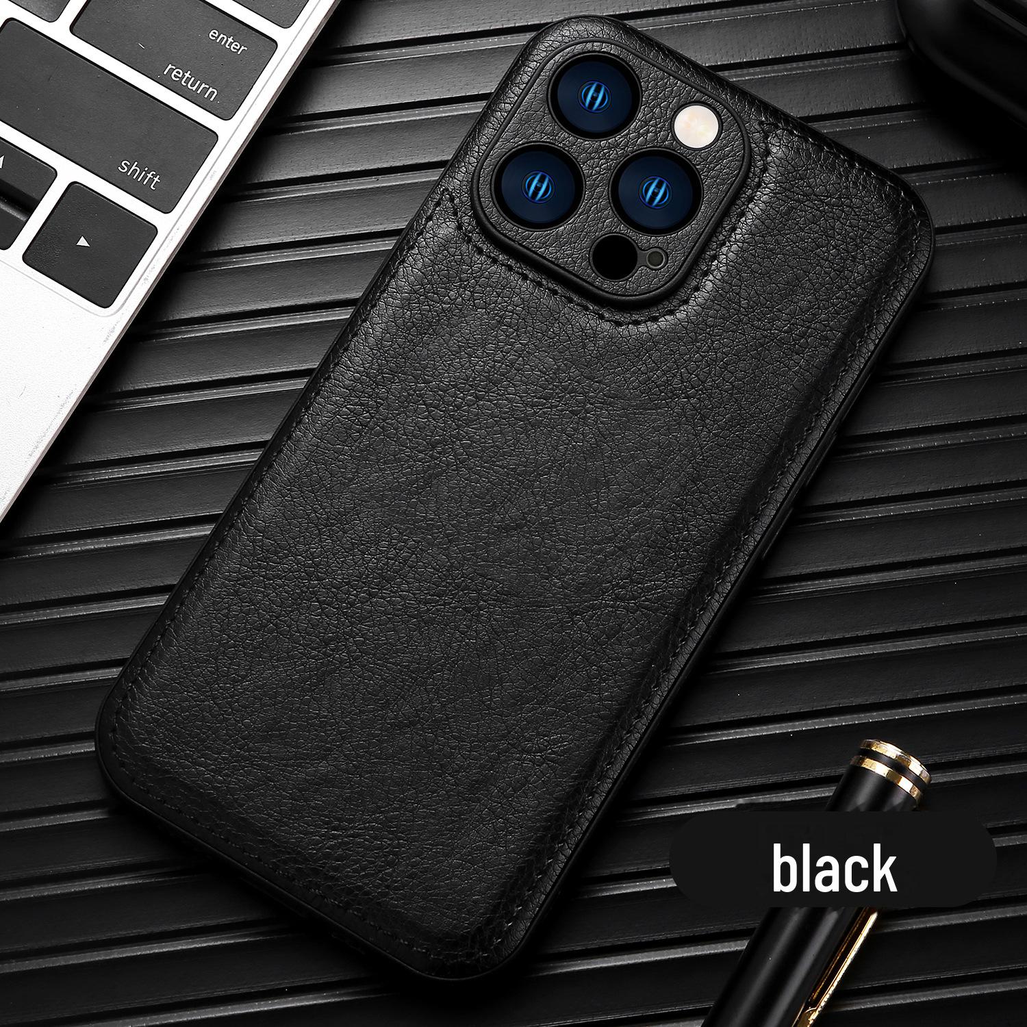 

Шкіряний захисний чохол для iPhone 15 Pro Max і Samsung S23 - Business Style 13