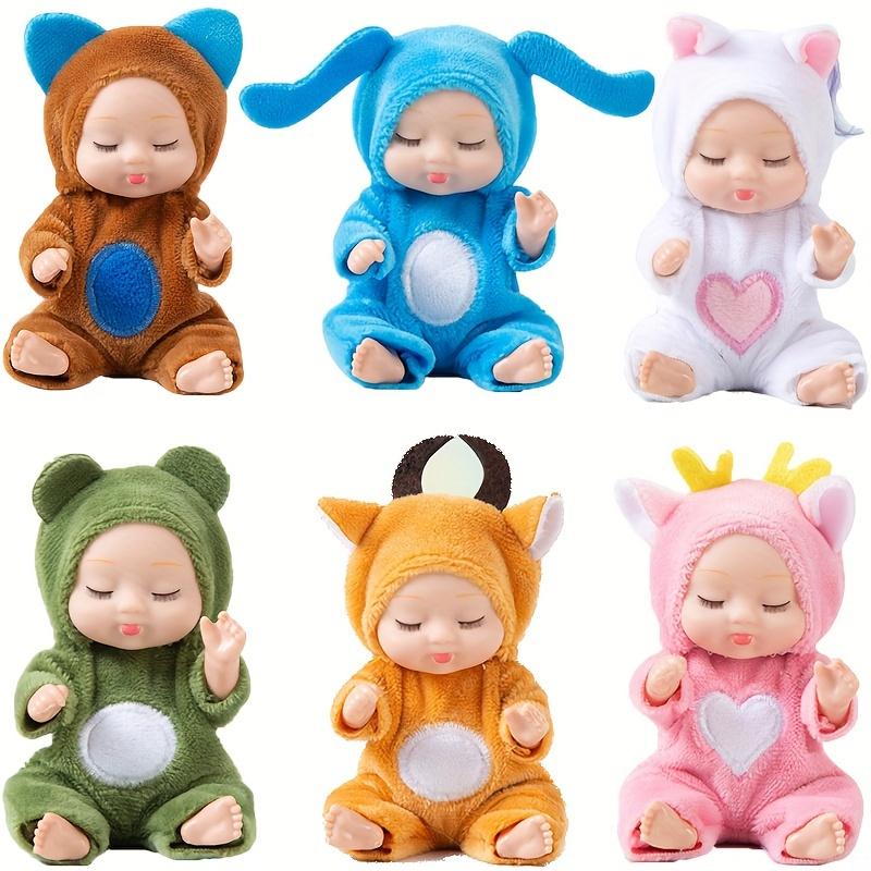 1pc Cute Sleeping Reborn Dolls, Mini Reborn Doll PVC Dolls, Girls' and Children's Toys Reborn Baby Doll