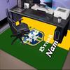 Custom Name Brasilian Pride Emblem Rug Game Carpet, Floor Mat for Bedroom Living Room Entryway Rug, Home Decor Idea Gift for Christmas birthday