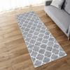 HAOCOO Washable Hallway Rug, 60x180cm, Nordic Style, Fluffy Sorghum Pattern Rug, Non-Slip, Suitable for All Seasons, Compatible with Heated Carpets, L