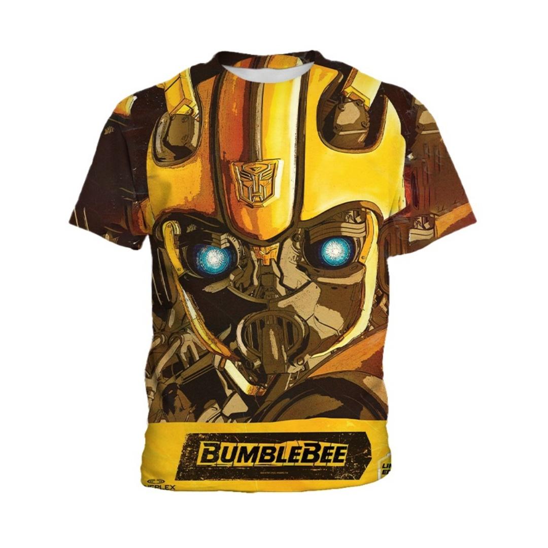 WowClassic Optimus Prime Megatron Transformers 3D Geprint Kinder T-shirt, Jongens Transformers Rollenspel T-shirt, Casual en Comfortabel 130