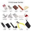 26/57/74 PCS Guitar Repair Maintenance Tools Kit with Carry Bag String Action Ruler Luthier File Guitar Bridge Pins for Guitar