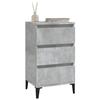 VidaXL Bedside Table Concrete Grey 40x35x70 Cm Engineered Wood 819672