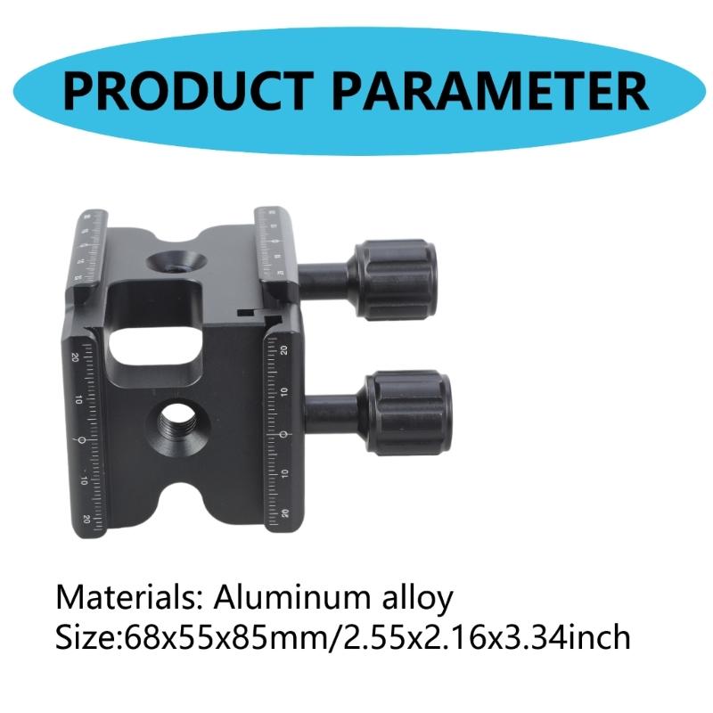 Professional Double Quick Release L Shaped Bracket for Enhanceds Camera Stability On Tripods