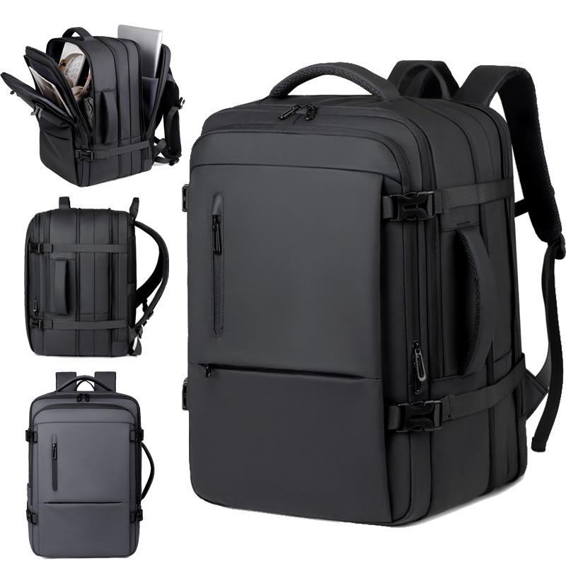 Large Capacity Business Travel Backpack - Multi-Compartment, Water-Resistant Laptop Bag