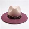 Four Seasons One-word Western Cowboy Hat Fashion Bull Head Accessories Cowboy Hat European and American Style Hat