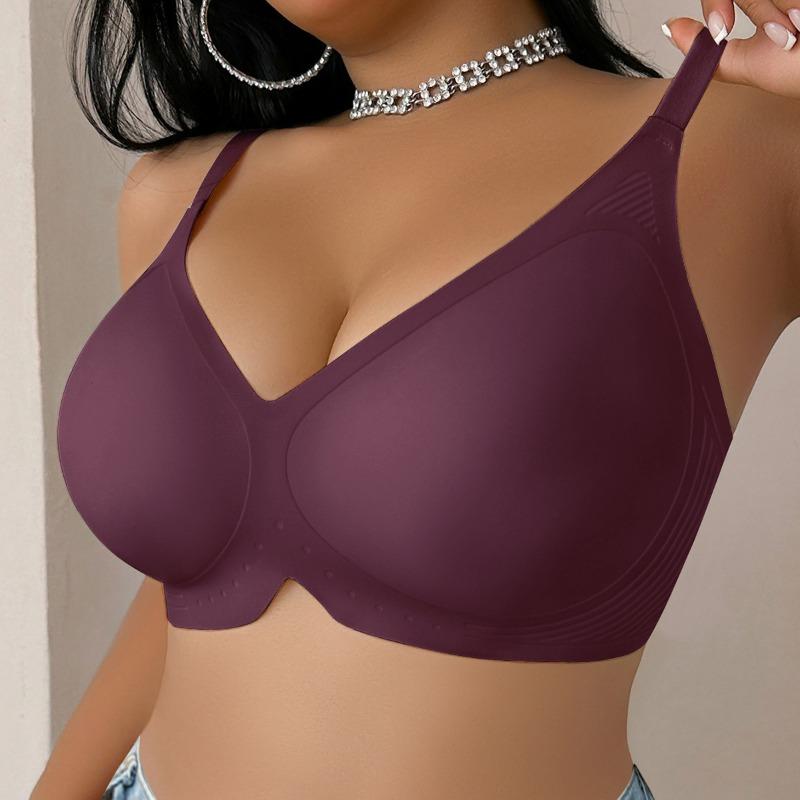 Seamless Plus Size Women Anti Sagging Gathering Bra For Big Bust