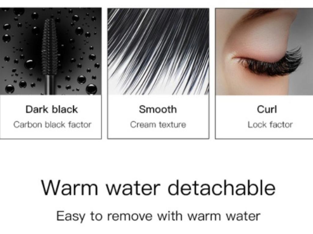 Black Mascara Lengthens Eyelashes Waterproof Long-lasting 4D Silk Fiber Mascara Lash Extension Cosmetics