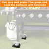 4PCS Durable Rubber Griddle Leveling Feet Keep Your Grills Stable On Grass Concrete Or Uneven Ground Barbecue Pads