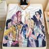 1 Stück Kpop Dämonenjäger Druck Flanelldecke, Hohe Qualität für alle Jahreszeiten, Heimdekoration, Wärme und Komfort, Perfekt für Weihnachtsgeschenke