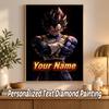 Dragon Ball Vegeta Custom Name Diamond Painting Personalized 5D Full Drill DIY Diamond Art Home Decor