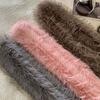 Thick Fluffy Plush Long Strip Scarf Party Ladies Tassels Scarves Korean Style Y2K Girl Scarf  Women