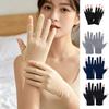 Womens High Stretch UV Protection Gloves Thin Half Finger Outdoor Driving