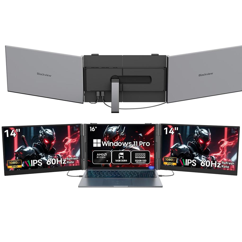 Blackview GamiBook 8 Laptop 16 Inch 16/32GB 512GB/1TB AMD Ryzen™ 7 7735HS 8 Cores16 Threads Windows11 Pro Notebook