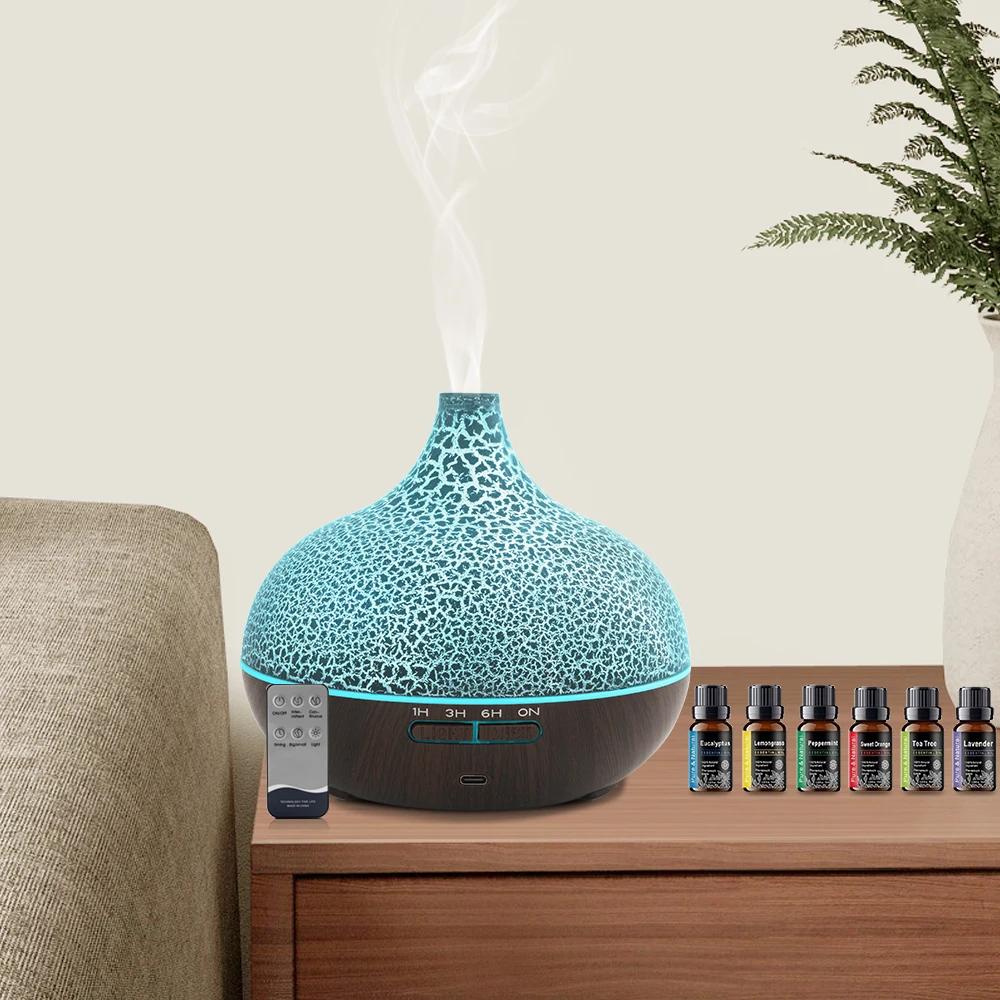 550ml Aromatherapy Humidifier, Ultra Quiet, Auto Shutoff, Ideal for Home & Office