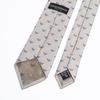 Emporio Armani Eagle Made in 340075 3R616 00050 Men's Tie, 7.5cm Wide, 100% Silk, Logo, Beige, Italy, [Used]