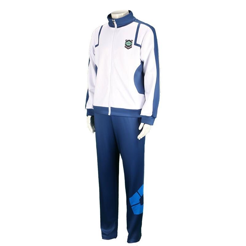 Maglia da prigione blu Jieshi una ape schiena set sportivo cosplay tuta per giochi di ruolo