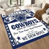 Dallas Area Rug Suitable for Outdoor Dormitory Foyer Dining Room Antislip Carpet Office Home Decor Gift for Festivals