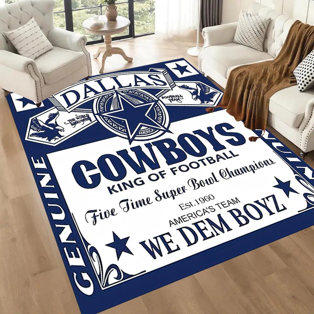 Dallas Area Rug Suitable for Outdoor Dormitory Foyer Dining Room Antislip Carpet Office Home Decor Gift for Festivals