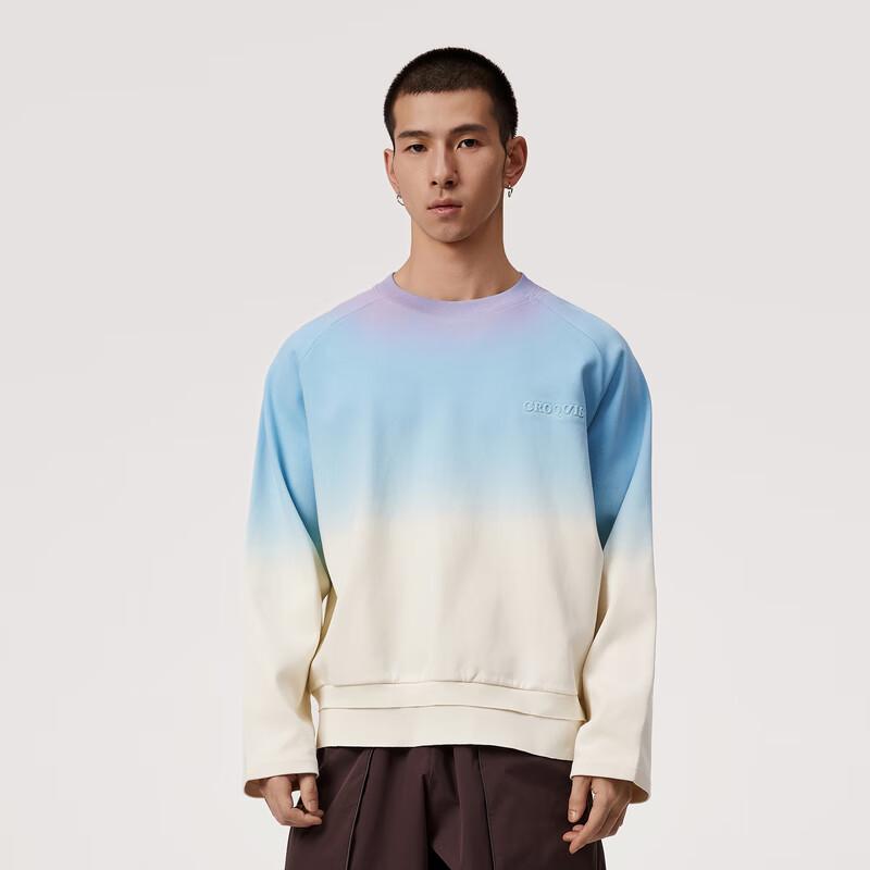 Croquis Men's 2024 Spring Gradient Loose Fit Sweatshirt