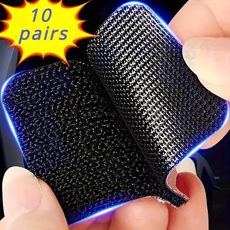5/10Pairs Double-sided velcro strips loop Anti-skid and High-temperature Adhesive Patch Household car mat buckle velcro tape