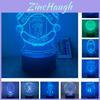 3D Acryl LED Nachtlamp Voetbalclub Lamp 7 Kleuren USB Voeding Handig Cadeau